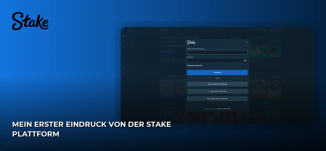 Mein erster Eindruck von der Stake Plattform