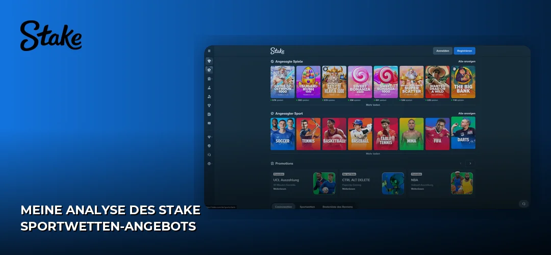Meine Analyse des Stake Sportwetten-Angebots
