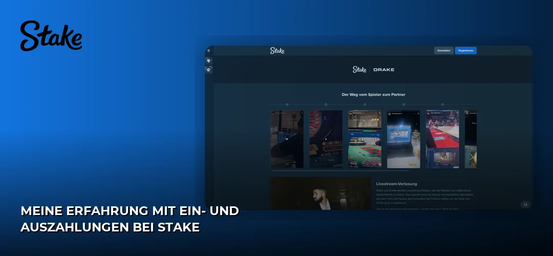 Meine Erfahrung mit Ein- und Auszahlungen bei Stake